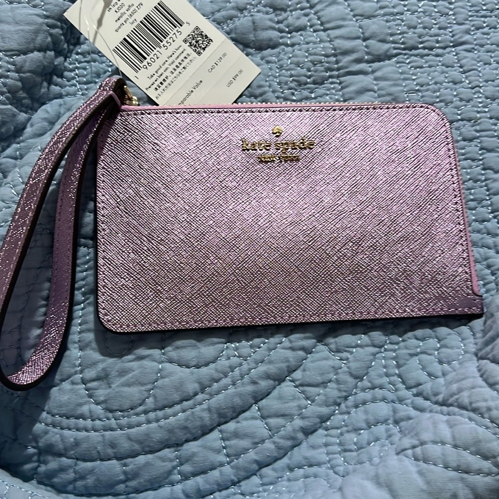 Kate Spade Metallic Wristlet NWT